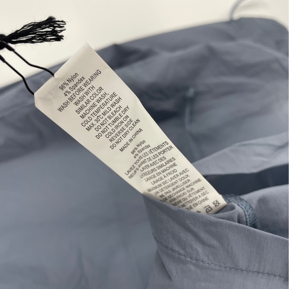 ZYIA Active Gray Drawstring Light Windbreaker Jacket Full Zip Women Size XL - Picture 4 of 6